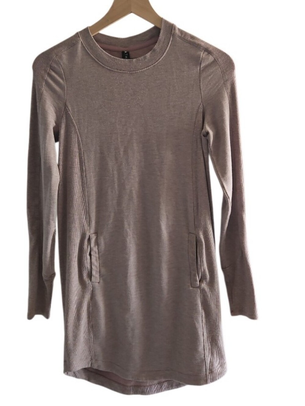 Athleta Balance Long-Sleeve Dress in Mauve Size XXS
